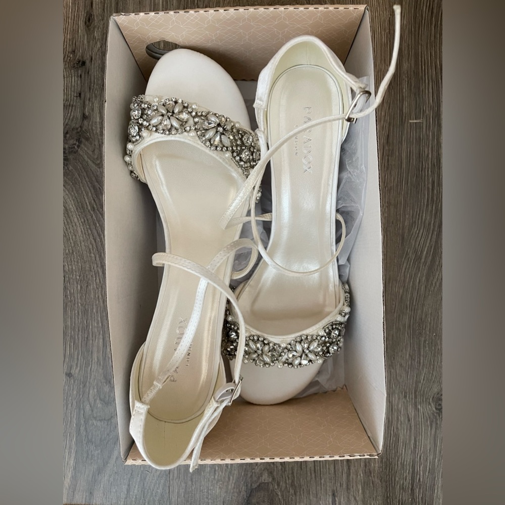 Ivory wedding heels